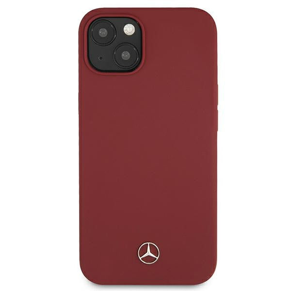 Mercedes Silicone Line Case for iPhone 13 mini - Red