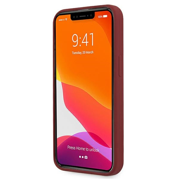 Mercedes Silicone Line Case for iPhone 13 Pro Max - Red