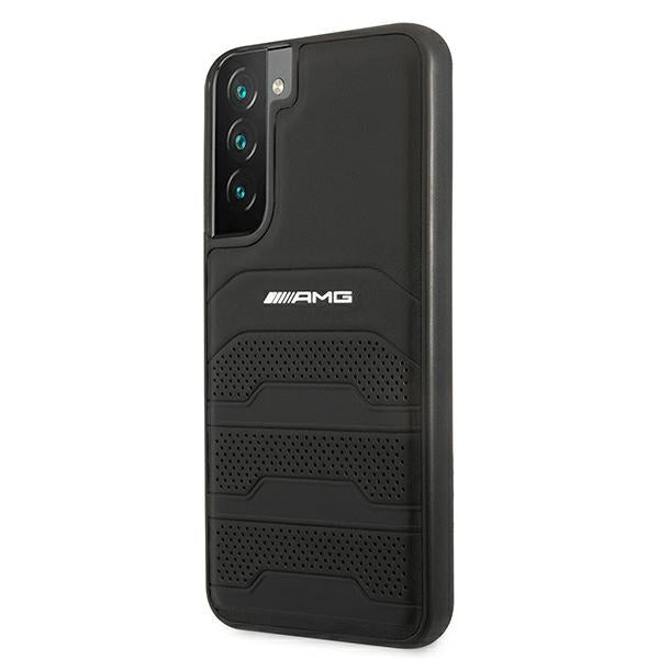 AMG Leather Debossed Lines case for Samsung Galaxy S22+ - black