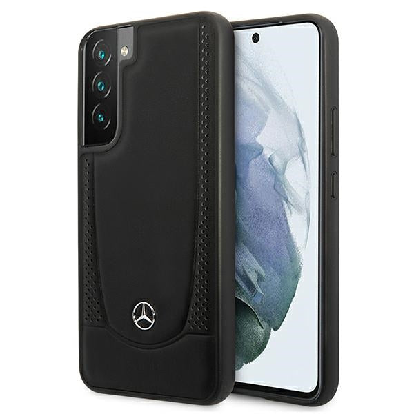 Mercedes Leather Urban Line Case for Samsung Galaxy S22+ - Black