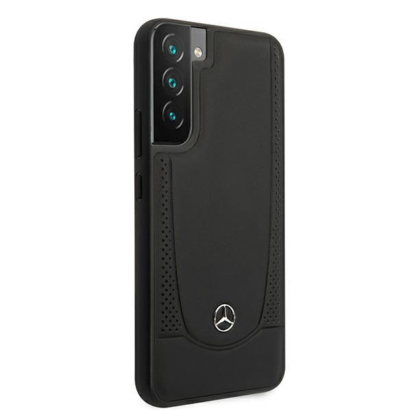 Mercedes Leather Urban Line Case for Samsung Galaxy S22+ - Black