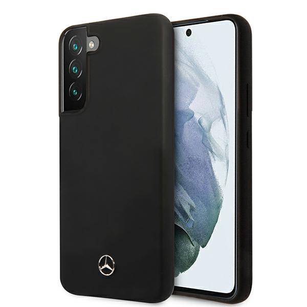 Mercedes Silicone Line Case for Samsung Galaxy S22+ - Black