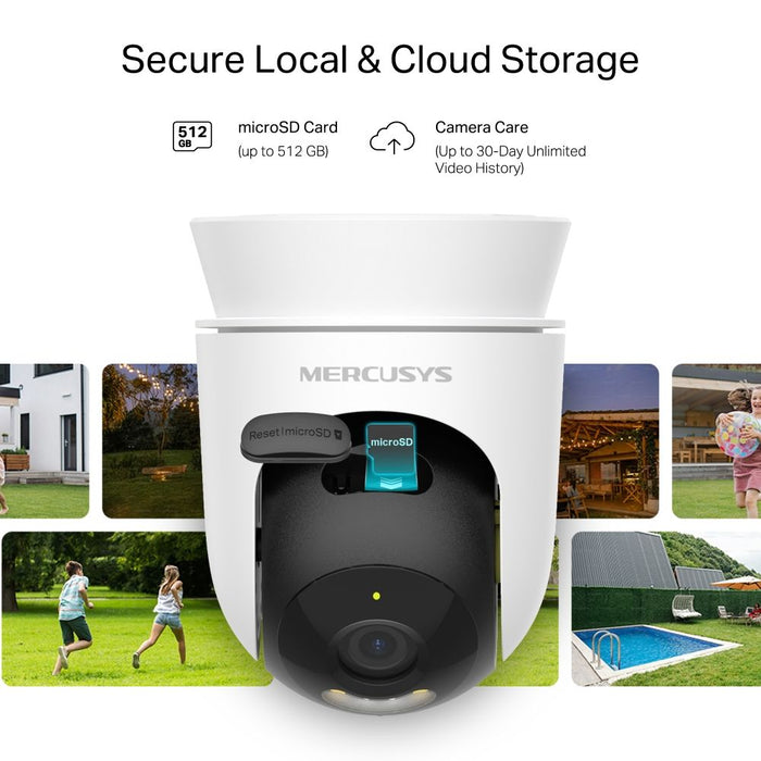 Mercusys MC510 security camera Dome IP security camera Indoor & outdoor 2304 x 1296 pixels Ceiling