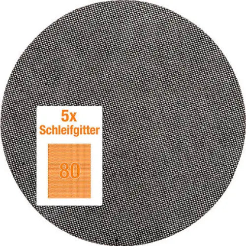 MESH SANDPAPER 5 PCS. KWB P 80 - Шкурки за машинно шлайфане<<<Консумативи за електроинструменти<<<Инструменти и