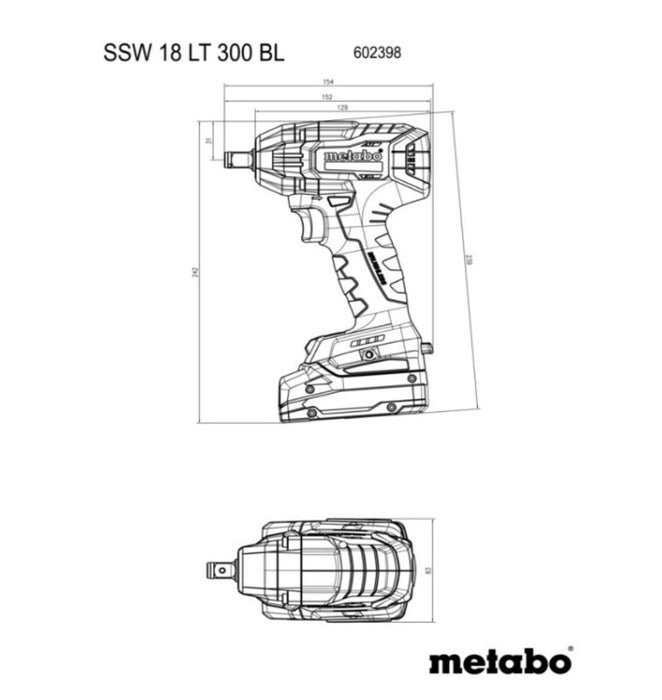 BATTERY WRENCH SSW 18LT 300BL