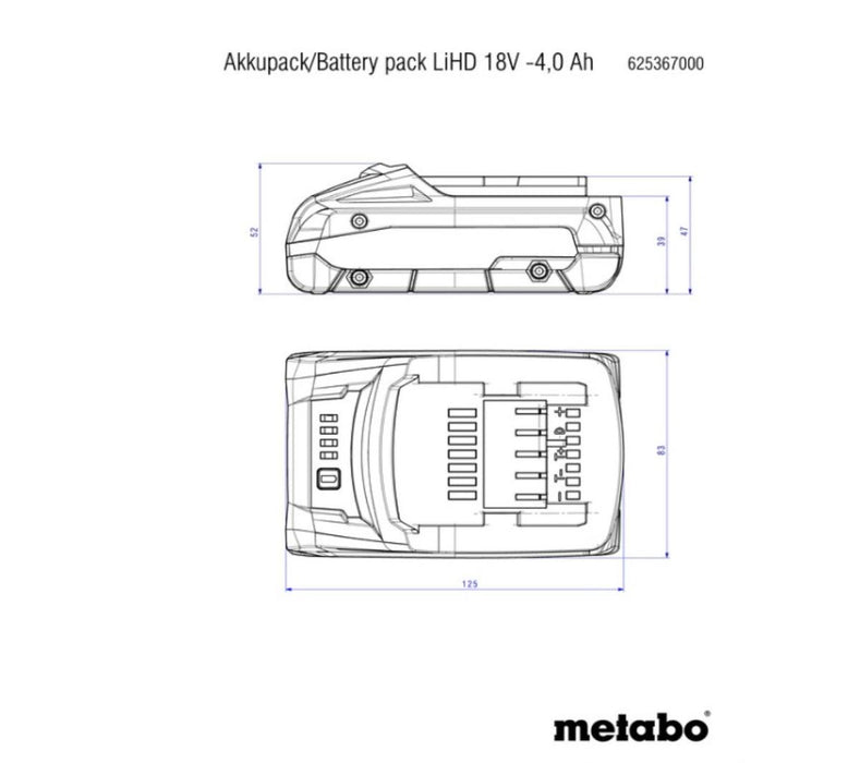BATTERY 18 V 4.0AH LiHD