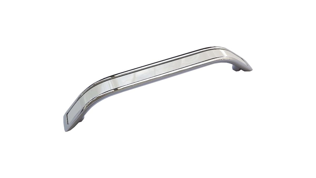 FURNITURE HANDLE 96MM CHROME WHITE VLX