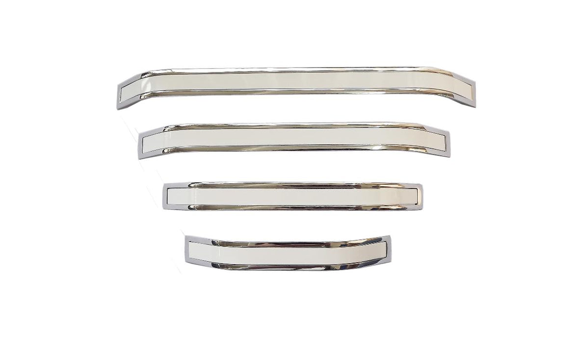 FURNITURE HANDLE 96MM CHROME WHITE VLX