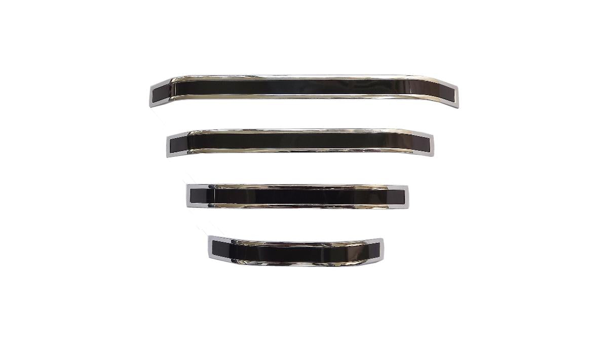 FURNITURE HANDLE 128MM CHROME BLACK VLX