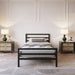 METAL BED WITH FRAME PETRA 90X200 BLACK - Легла<<<Мебели и обков<<<Мебели и интериор<<<Praktiker