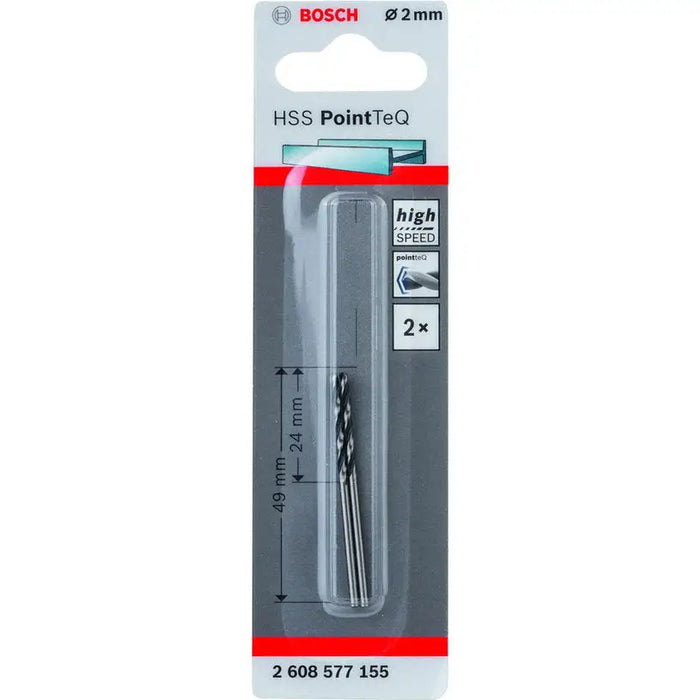 METAL DRILL BOSCH HSS PointTeQ 2x24x49 - Свредла<<<Консумативи за електроинструменти<<<Инструменти и