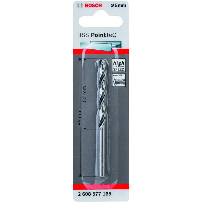 METAL DRILL BOSCH HSS PointTeQ 5x52x86 - Свредла<<<Консумативи за електроинструменти<<<Инструменти и
