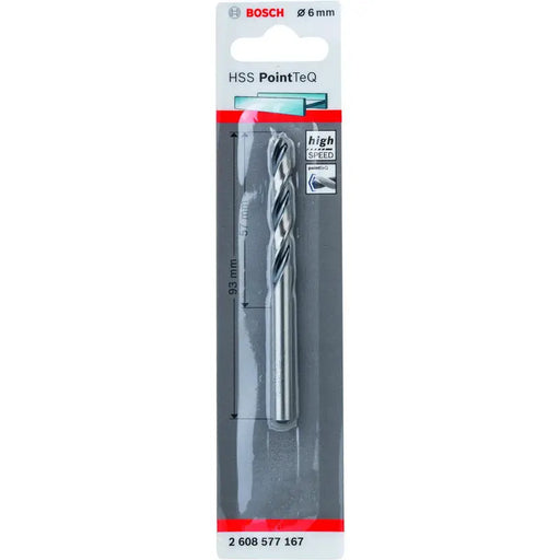 METAL DRILL BOSCH HSS PointTeQ 6x57x93 - Свредла<<<Консумативи за електроинструменти<<<Инструменти и