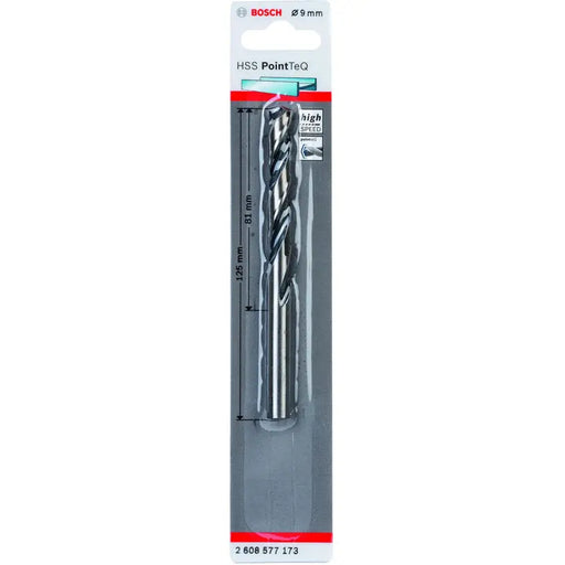 METAL DRILL BOSCH HSS PointTeQ 9x81x125 - Свредла<<<Консумативи за електроинструменти<<<Инструменти и