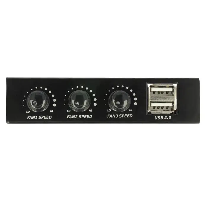 Metal panel 3.5’’ DeLock 2 x USB 2.0 Fan controller - Входно-изходни контролери<<<Компютърни компоненти<<<ValiAPI