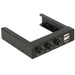 Metal panel 3.5’’ DeLock 2 x USB 2.0 Fan controller - Входно-изходни контролери<<<Компютърни компоненти<<<ValiAPI
