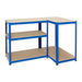 METAL SHELF KOVONA FUTUR 180X100X50 CM. - Стелажи<<<Стелажи<<<Мебели и