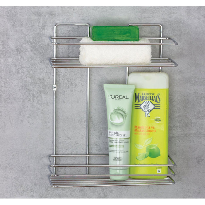 RECTANGULAR BATHROOM SHELF METALIFE