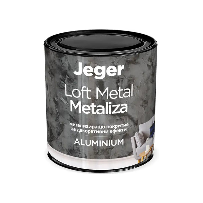 METALIZA ALUMINUM METALLIC EFFECT 0.4 L JEGER - Декоративни покрития<<<Интериорни бои<<<Бои и