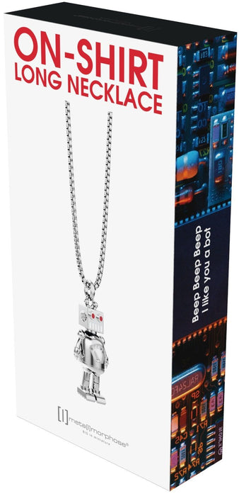 METALMORPHOSE ON-SHIRT RETRO ROBOT NECKLACE
