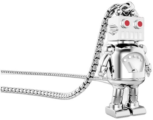 METALMORPHOSE ON-SHIRT RETRO ROBOT NECKLACE