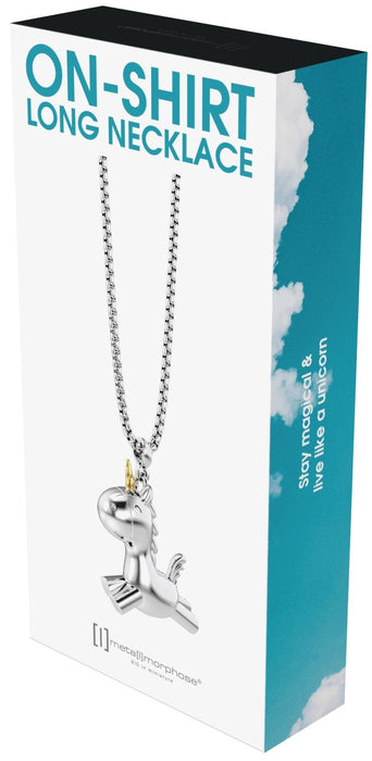 METALMORPHOSE ON-SHIRT UNICORN NECKLACE