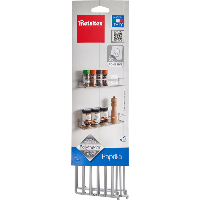 SET OF 2 METALTEX PAPRIKA UFIX SPICE HOLDERS
