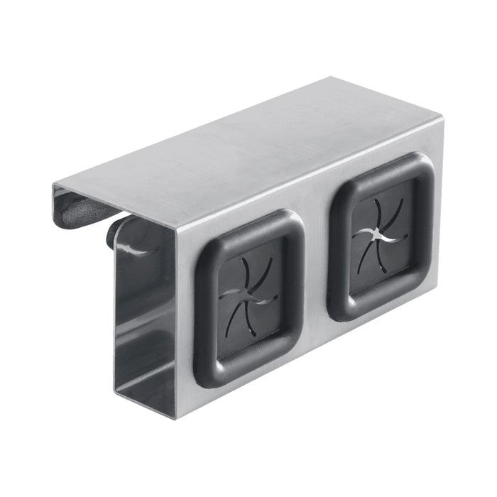 DOUBLE TOWEL HOLDER TIDYING INOX METALTEX