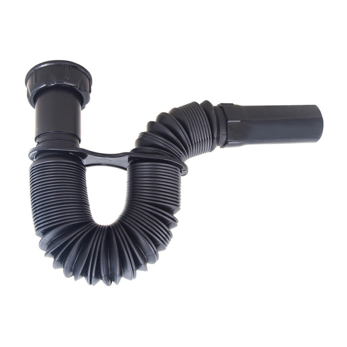CORRUGATED PIPE FOR SIPHON WITH PLASTIC NUT METLINE 1 1/4