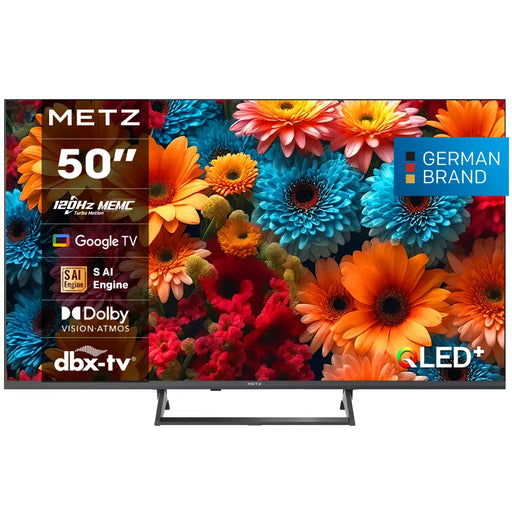 METZ TV 50’’ 50MQF7500Z UHD QLED SMART TV 120Hz 4K Google TV 126.0cm - Телевизори<<<TV Видео и