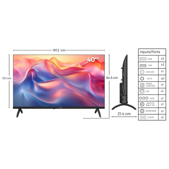 TV METZ 40MTF6000Z LED SMART TV, GOOGLE TV, 40.0 ", 100.0 cm