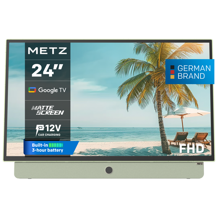 METZ Portable TV 24MPE7200Z 24" LED FHD(1920x1080) GoogleTV, HDR10, green
