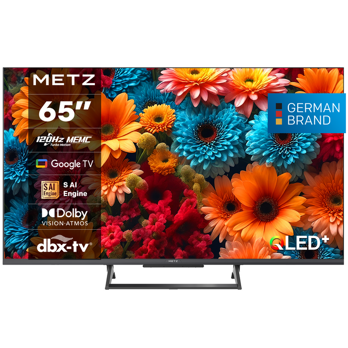 METZ TV 65" 65MQF7500Z, QLED+, 4K, Google TV, 120Hz