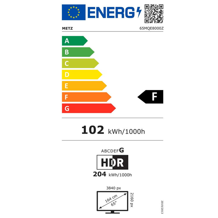 METZ 65MQE8000Z 65" QLED 4K Ultra HD TV