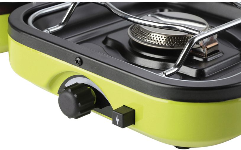 DUAL COMPACT + GRILL double camping stove
