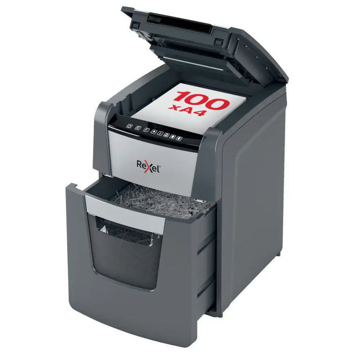 Micro-Cut Paper Shredder Rexel Optimum Auto+ 100M - Електроника Периферни и резервни части<<<Компютри|