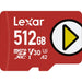 Micro SD Card Lexar LMSPLAY512G-BNNNG 512 GB - Компютър Мрежи и компоненти<<<Компютри| Електроника<<<BigBuy&&&Карти с