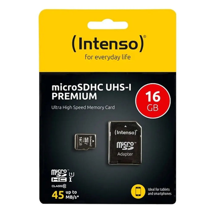 Micro SD Memory Card with Adaptor INTENSO 34234 UHS-I Premium - Компютър Мрежи и компоненти<<<Компютри|