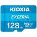 Micro SD Memory Card with Adaptor Kioxia Exceria UHS-I Class 10 Blue - Компютър Мрежи и компоненти<<<Компютри|