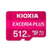Micro SD Memory Card with Adaptor Kioxia PLUS UHS-I C10 R98 512 GB - Компютър Мрежи и компоненти<<<Компютри|
