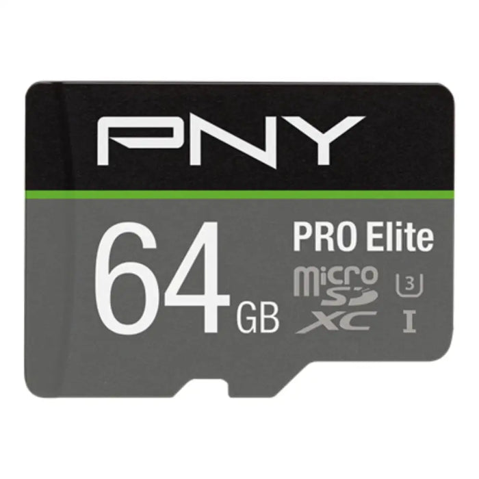 Micro SD Memory Card with Adaptor PNY P-SDU64GV31100PRO-GE Pro Elite C10 64 GB - Компютър Мрежи и