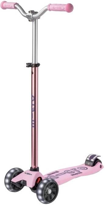 Children's scooter Micro - Maxi Deluxe Pro LED, Rose
