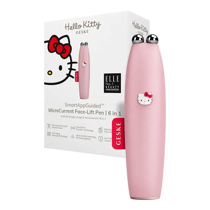 MicroCurrent Face-Lift Pen 6 in 1 Geske with APP (Hello Kitty pink) - Massagers<<<Facial care devices<<<Health