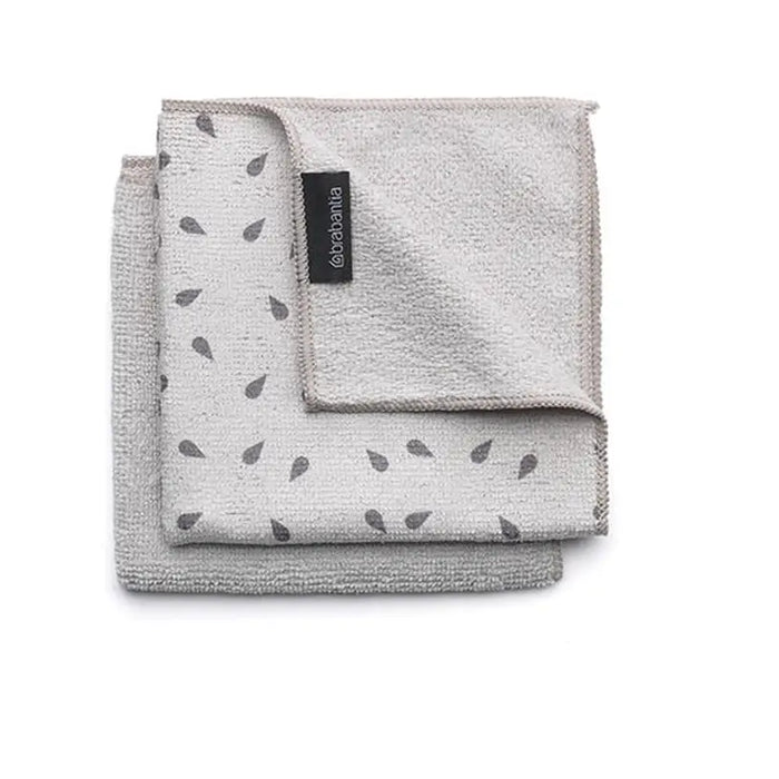 MICROFIBER TOWELS 2 PIECES LIGHT GRAY BRABANTIA SINKSIDE - Продукти за почистване<<<Домашни потреби<<<Кухня<<<Praktiker