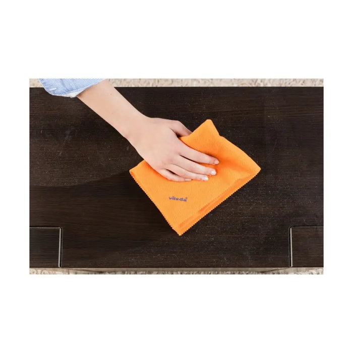 Microfibre cleaning cloth Vileda 168863 Orange Polyester (1 Unit) (3 Pieces) - Мопове и метли<<<Почистване