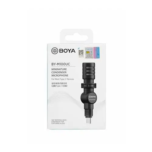 Microphone BOYA BY-M100UC compact - Микрофони<<<Компютърна периферия<<<ValiAPI