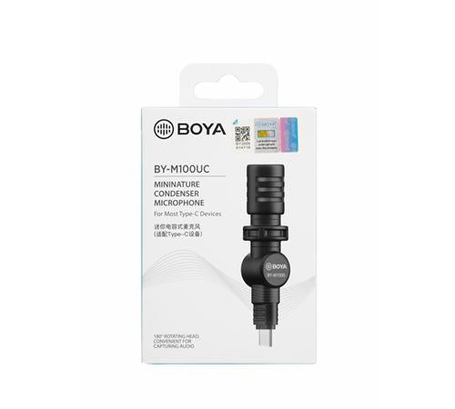 Microphone BOYA BY-M100UC compact - Микрофони<<<Компютърна периферия<<<ValiAPI