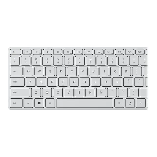 MICROSOFT Bluetooth Compact Keyboard BG/YX/LT/SL Glacier - Клавиатури - безжични<<<Клавиатури<<<Периферия и