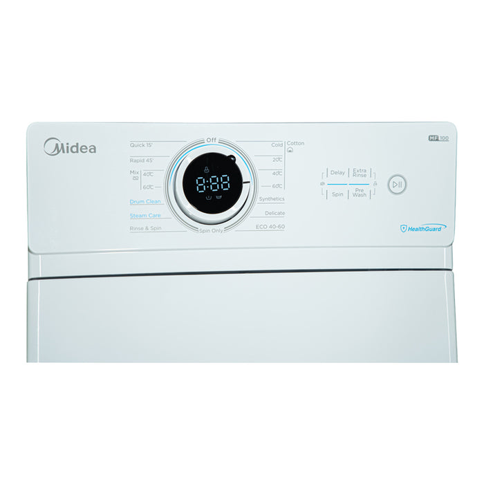 Top loading washing machine MIDEA MF100T60B/W-HR 6.0 kg, 1200 rpm, INVERTER MOTOR