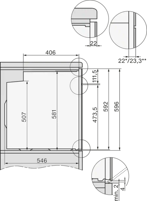 Built-in oven MIELE H2861-1BP D EDST/CLST 125 Edition, 76, A+, Electronic, Pyrolysis